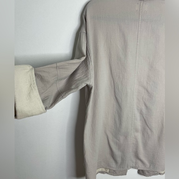 ARITZIA Wilfred Lenglen grey lightweight open kimono style blazer - Picture 9 of 10